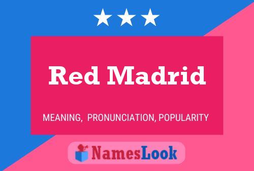 Постер имени Red Madrid