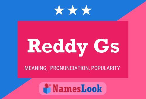 Постер имени Reddy Gs