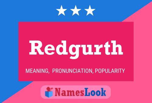 Постер имени Redgurth