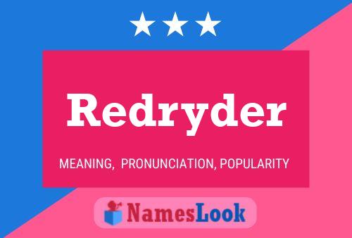 Постер имени Redryder