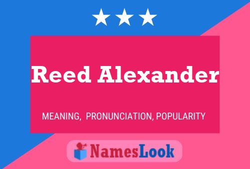 Постер имени Reed Alexander