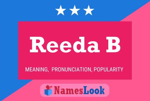 Постер имени Reeda B