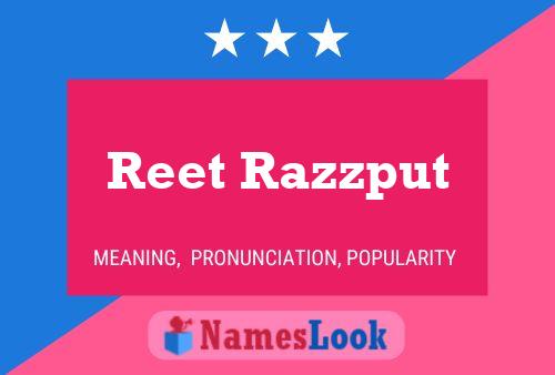 Постер имени Reet Razzput