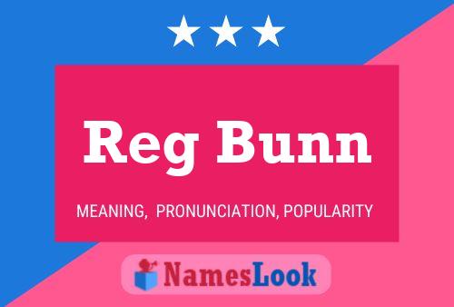 Постер имени Reg Bunn