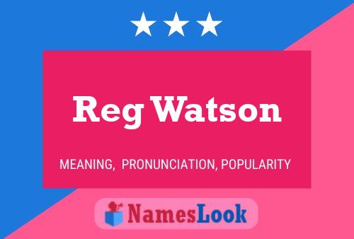 Постер имени Reg Watson