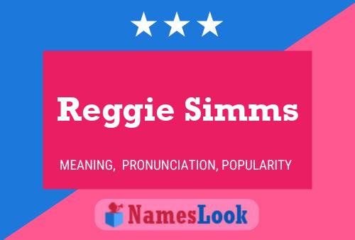 Постер имени Reggie Simms