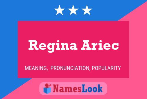 Постер имени Regina Ariec