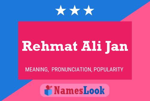 Постер имени Rehmat Ali Jan