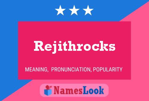 Постер имени Rejithrocks