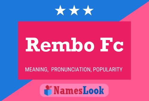 Постер имени Rembo Fc