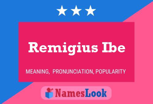 Постер имени Remigius Ibe