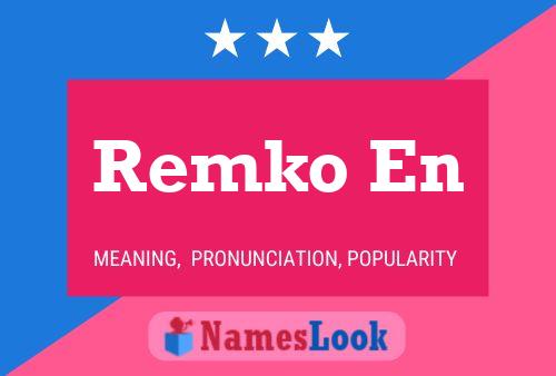 Постер имени Remko En