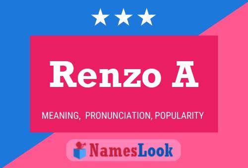 Постер имени Renzo A