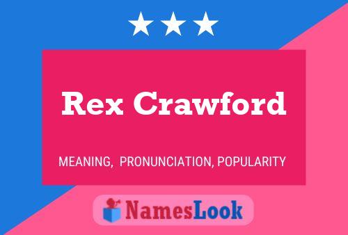 Постер имени Rex Crawford