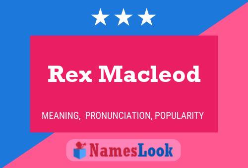 Постер имени Rex Macleod