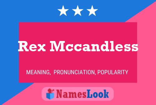 Постер имени Rex Mccandless