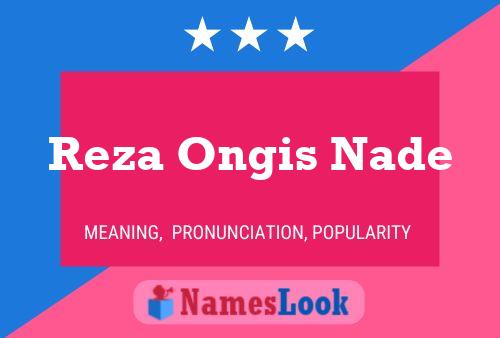 Постер имени Reza Ongis Nade