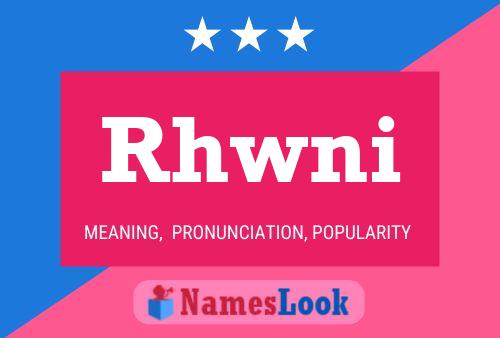 Постер имени Rhwni