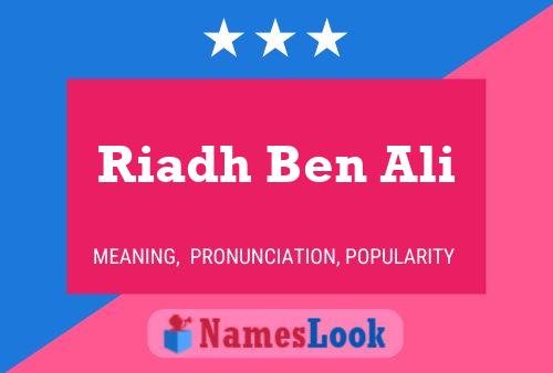 Постер имени Riadh Ben Ali