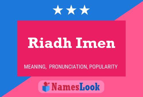 Постер имени Riadh Imen