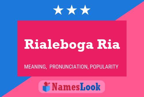 Постер имени Rialeboga Ria