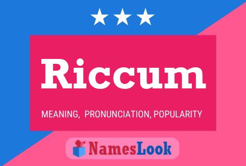 Постер имени Riccum