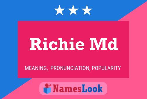 Постер имени Richie Md