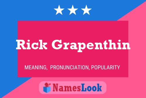 Постер имени Rick Grapenthin