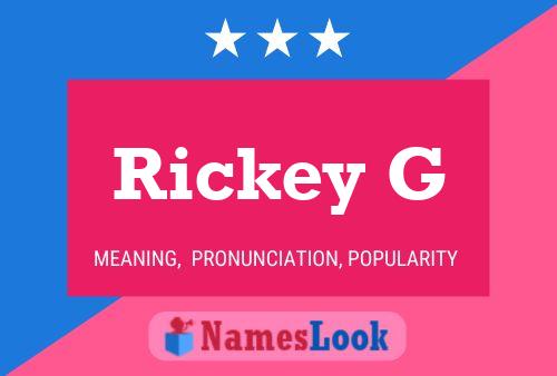 Постер имени Rickey G