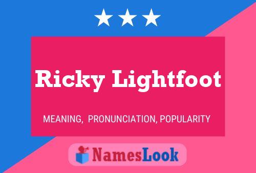 Постер имени Ricky Lightfoot