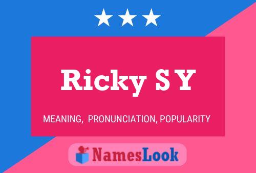 Постер имени Ricky S Y