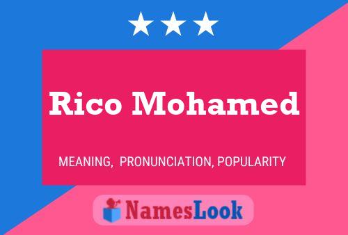 Постер имени Rico Mohamed