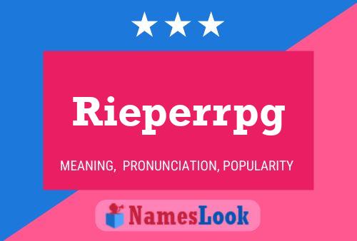 Постер имени Rieperrpg