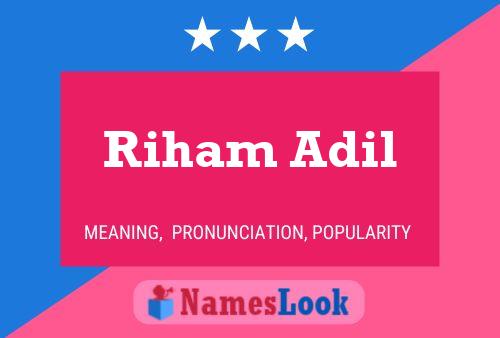 Постер имени Riham Adil