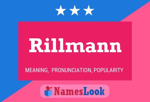 Постер имени Rillmann