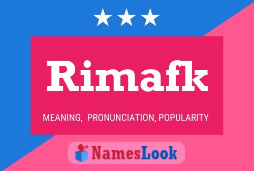 Постер имени Rimafk