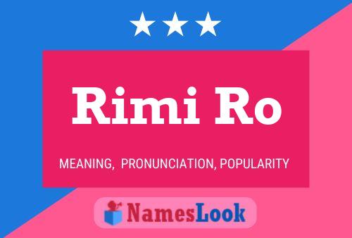 Постер имени Rimi Ro