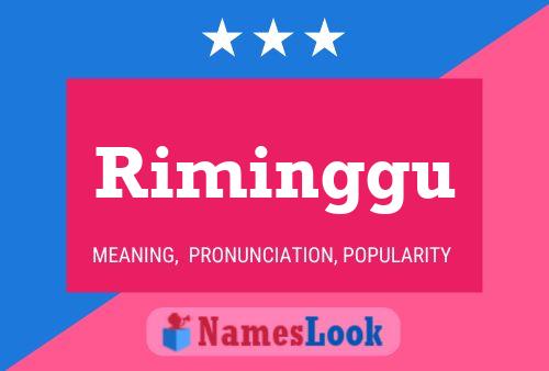 Постер имени Riminggu