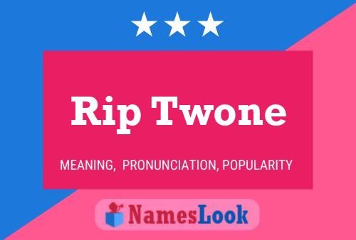 Постер имени Rip Twone