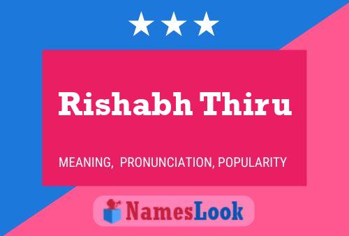 Постер имени Rishabh Thiru