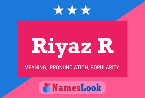 Постер имени Riyaz R