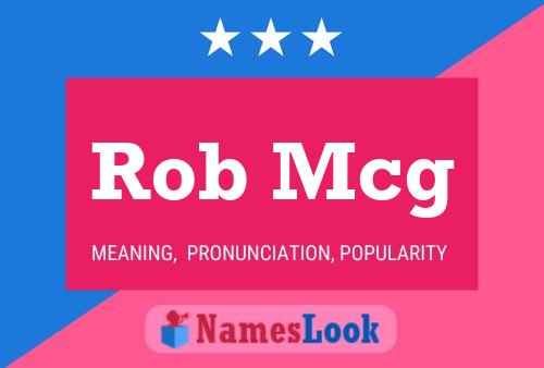 Постер имени Rob Mcg