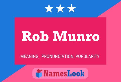 Постер имени Rob Munro