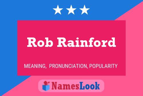 Постер имени Rob Rainford