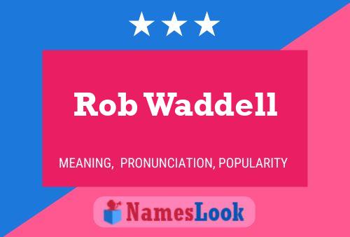 Постер имени Rob Waddell