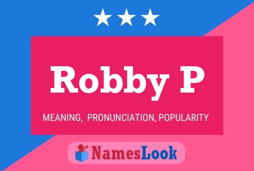 Постер имени Robby P