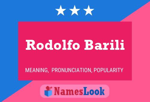 Постер имени Rodolfo Barili