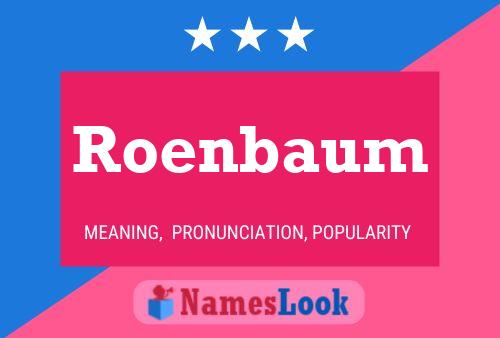 Постер имени Roenbaum