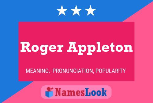 Постер имени Roger Appleton