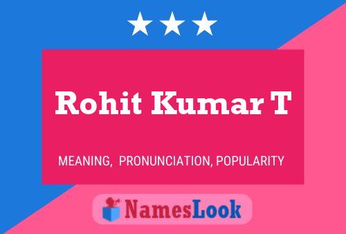 Постер имени Rohit Kumar T